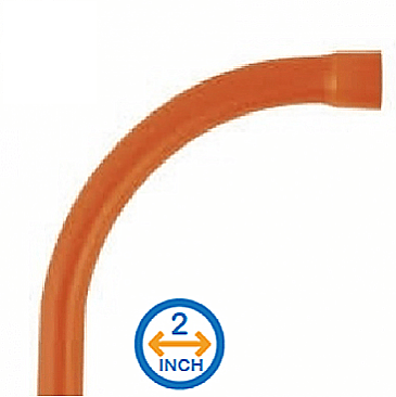 93102, ROYAL, 2", X, 90, X, 36", RADIUS, ORANGE, TELEDUCT, BEND, 93102