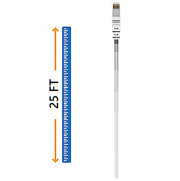 WICD0925WH, CABLE, CONCEPTS, 25FT, CAT, 6, PATCH, CABLE, WHITE
