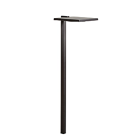 15805BKT27R, KICHLER, SHALLOW, SHADE, SMALL, 27K, LED, PATH, LIGHT, TEXTURED, BK