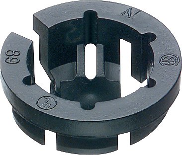 3/8, INCH, BLACK, BUTTON, NON-, PUSH-IN, CONNECTOR, 100/PK