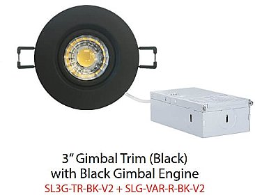 3" ARANI GIMBAL TRIM BLACK