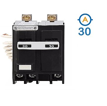 2 POLE 30 AMP BOLT ON GROUND FAULT CIRCUIT BREAKER