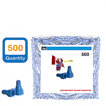 30-607, IDEAL, INDUSTRIES, BLUE, CAN-TWIST, WIRE, NUTS, BAG, 500