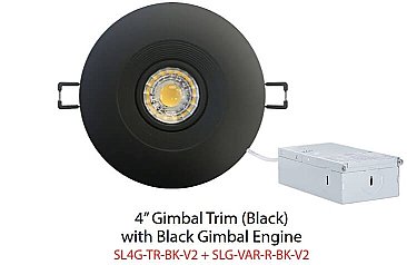 4" ARANI GIMBAL TRIM BLACK