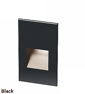 4021-30BK, WAC, LIGHTING, LED, LED, STEP, LIGHT, VERTICAL, SCOOP, 3K, BLACK