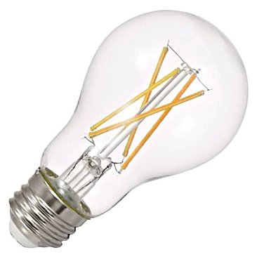 LED55A19DIMCL92713YTLRP, LEDVANCE, 55W, A19, LED, FILAMENT, LAMP, 27K, 40699