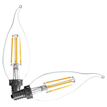 LED4B10CBENTDIM927CL13YTLRP2, LEDVANCE, 4W, B10, FILAMENT, CHANDELIER, LAMP