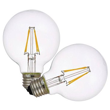 LED4.5G25DIM927CL13YTLRP2, LEDVANCE, 4.5W, G25, LED, FILAMENT, LAMP, 27K