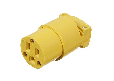45401, VISTA, ELECTRICAL, PRODUCTS, 15, AMP, 125, VOLT, FEMALE, CORD, END, YELLOW