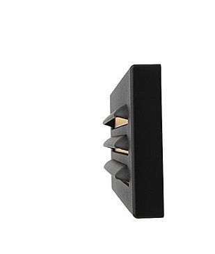 LED SURFACE STEP LIGHT 9" LOUVER 27K 12V BLACK