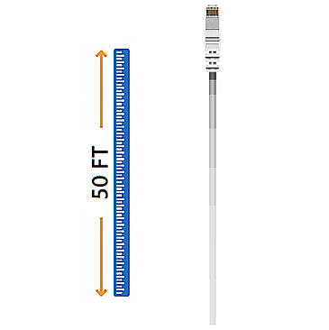 WICD0950GY, CABLE, CONCEPTS, 50FT, CAT, 6, PATCH, CABLE, GRAY