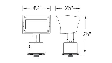 LED RGB WALL WASH LIGHT - COLOR CHANGING - BRONZE