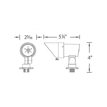 MINI SPOT ADJUSTABLE BEAM/WATTS 3K BRONZE