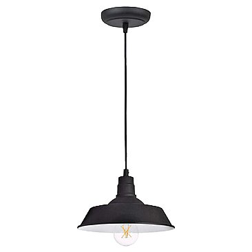 FCTYPENDANT1209BLVIDCC, LEDVANCE, HUDSON, RLM, PENDANT, W/, LED, BULB, 60117