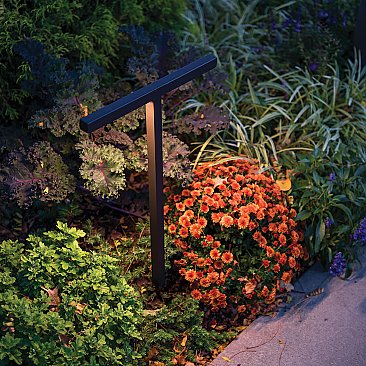 BALANCE DOUBLE LED PATH LIGHT 12V 27K BLACK