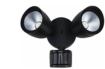 LED-FXBFD20/830/BK-SEN, NATURALED, 20W, SECURITY, FLOOD, W/SENSOR, 3K, BK