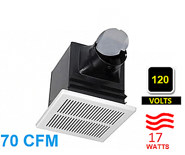 BPT12-13H, CANARM, BATHROOM, FAN, 75, SQFT, 1, SONE, 70CFM