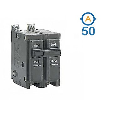 2 POLE 50 AMP BOLT ON CIRCUIT BREAKER