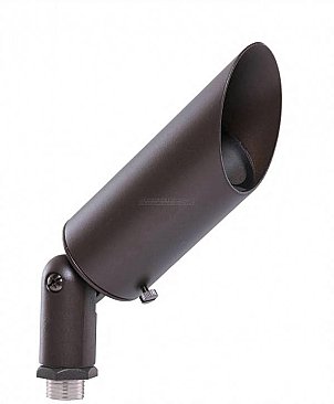 7.2" STRAIGHT BULLET SPOT 12V MR16 TEXTURED BRONZE