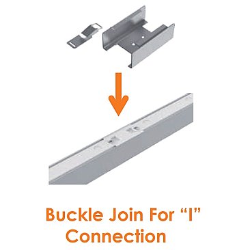 BUCKLE JOINT FOR CONTINOUS RUN OF VOTATEC ARCHITECTURAL LINEAR FIXTURE
