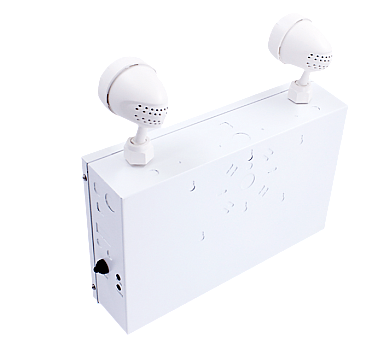 150W STEEL BATTERY UNIT WITH 2X2W HEADS 120/347V