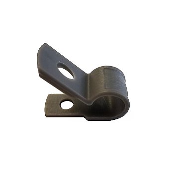 CCCD2160GY, SINGLE, RG6, CABLE, CLIP, WITH, SCREW, 100, PER, BAG, GRAY