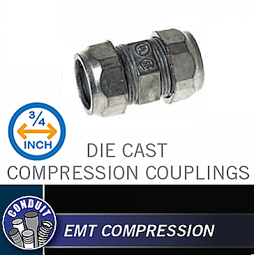 CCZ075, HUBBEL, 3/4", DIE, CAST, COMPRESSION, CONNECTOR