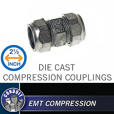 CKZ250, HUBBEL, 2-1/2", DIE, CAST, COMPRESSION, COUPLING