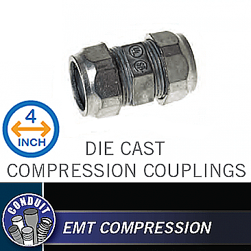 CKZ400, HUBBEL, 4", DIE, CAST, COMPRESSION, COUPLING