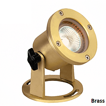 CL311-BR, CORONA, UNDERWATER, UPLIGHT, 12V, MR16, BRASS