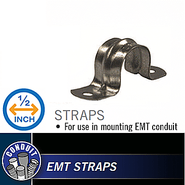 E2S050, HUBBEL, EMT, 2H, STRAPS, 1/2"