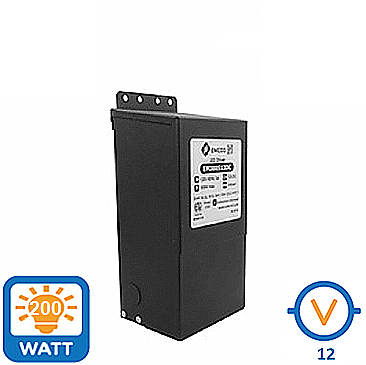 EM200S12DC, AXITE, LIGHTING, 200W, 12V, DC, DIMMABLE, MAGNETIC, LED, DRIVER