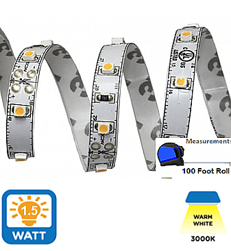 EV1-IN-100-24V-3000, AXITE, INDOOR, , RIBBON, 15W/FT, 3K, 90CRI, 24V, 100', ROLL