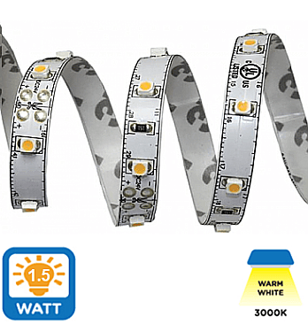 EV1-IN-16-24V-3000, AXITE, INDOOR, LED, RIBBON, 1.5W/FT, 3K, 90CRI, 24V, 16'