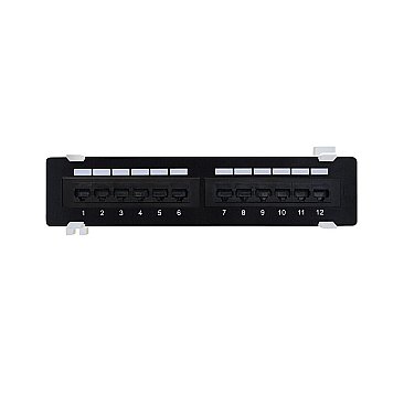 FHCD0320, 12-PORT, CAT5E, PATCH, PANEL, WITH, MOUNTING, BRACKET