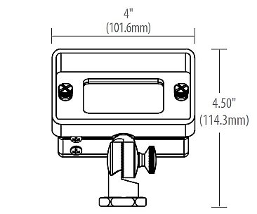 4" FLOOD REFLECTOR FLOOD 12V ANTIQUE BRASS