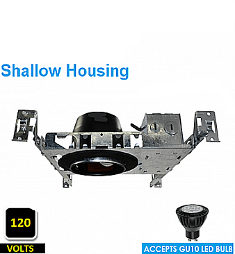 H350LGSICQA, AXITE, 3-1/2", SHALLOW, NEW, CONSTRUCTION, IC, HOUSING, 120V, GU10