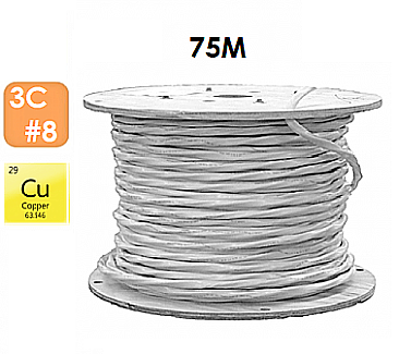 NMD3C875, SOUTHWIRE, CANADA, 3, CONDUCTOR, 8, NMD, 90, CU, 75M