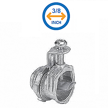 NMS038, HUBBEL, 3/8", ONE, SCREW, -, SADDLE, ZINC, 50, PER, BOX