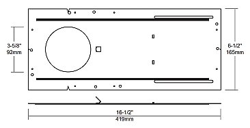3.5" NEW CONSTRUCTION MOUNTING PLATE