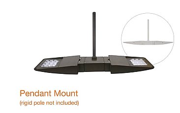 PENDANT MOUNT FOR SLIM AREA LIGHT DARK BRONZE (P10107)