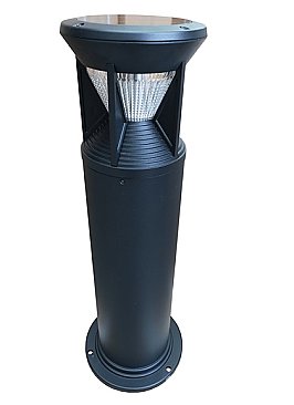 RP-SBL-2W-40K-BK-G1, SOLERA, 2W, SOLAR, BOLLARD, LIGHT, 4K, OFF-GRID