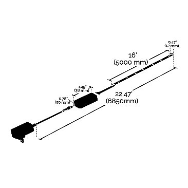 16'  RGBW WIFI OUTDOOR RIBBON TAPE
