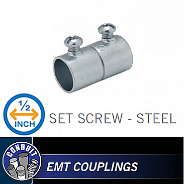 SKS050, HUBBEL, 1/2", STEEL, SET, SCREW, CONNECTOR