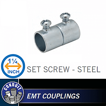 SKS125, HUBBEL, 1-1/4", STAINLESS, STEEL, COUPLING