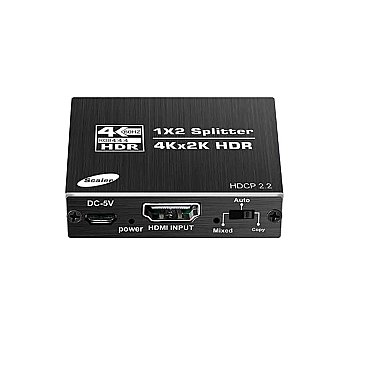 SPCD0012, HDMI, SPLITTER, 1, IN, 2, OUT, 4K, COMPATIBLE