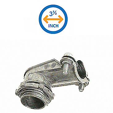 SQ90350, HUBBEL, 3-1/2", 90, DEGREE, FLEX, CONNECTOR