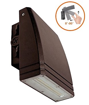 LED-FXSWP45/850/DB, NATURALED, 45W, SLIM, ADJUSTABLE, WALLPACK, DARK, BRONZE