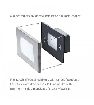 LED WINDOW STEP LIGHT 120V 3K - BLACK