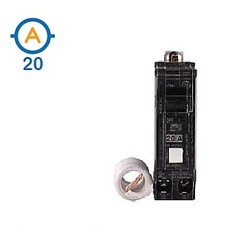 1 POLE 20 AMP COMBINATION ARC FAULT BOLT ON CIRCUIT BREAKER